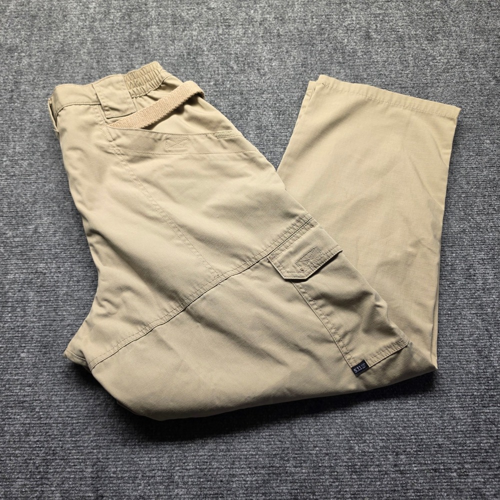 5.11 Tactical Men Khaki Ripstop Cargo Pants 74273-162 TDU Tan 34x30
